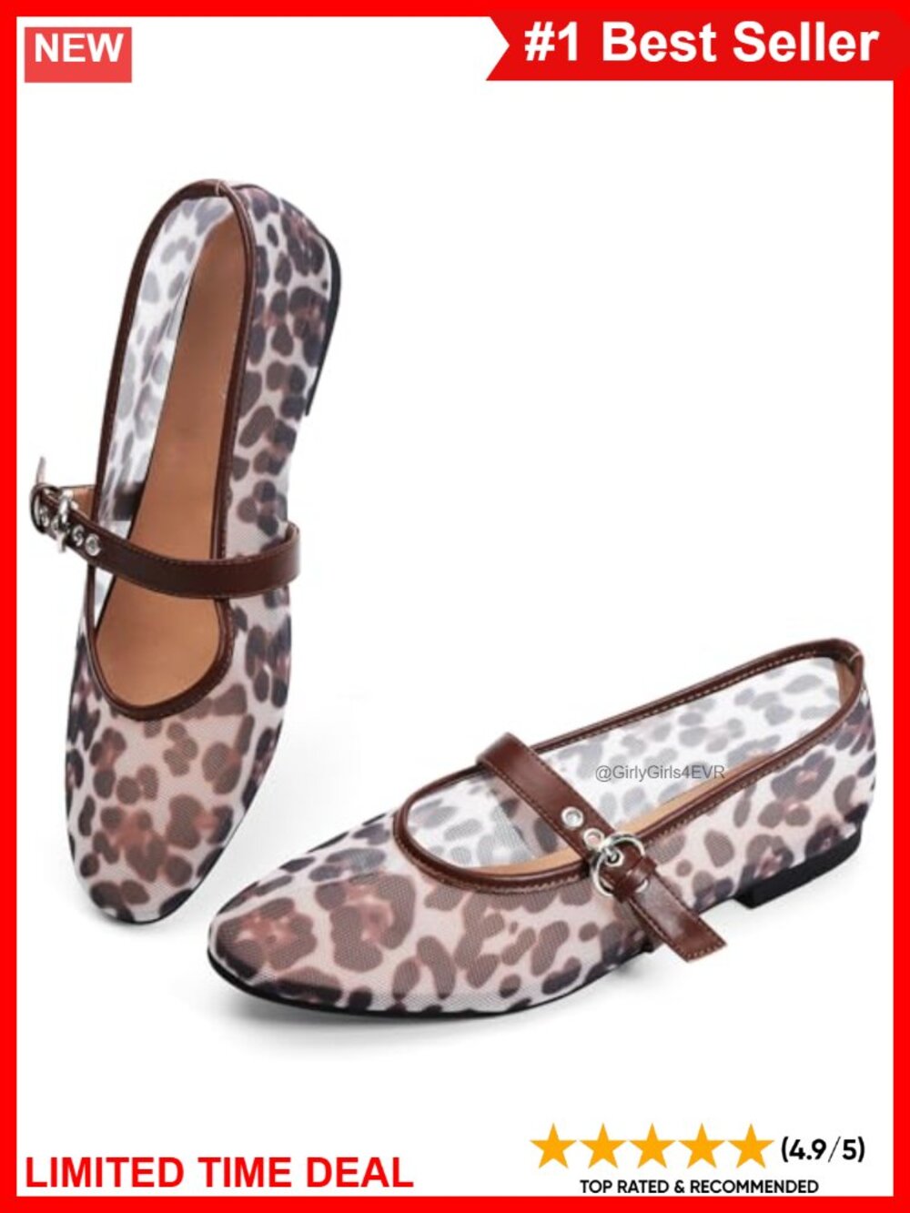 Mesh Ballet Flats Pointed Toe Slip On Breathable Ballerina Shoes